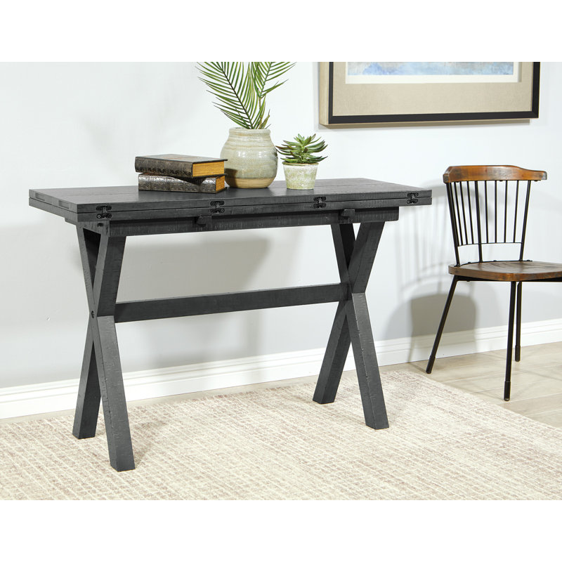 Meilani 47.75'' Console Table, Distressed Washed Gray