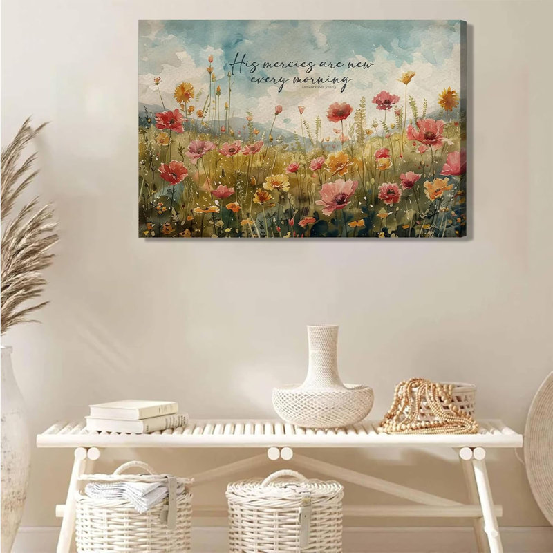 Art floral sur toile Christian