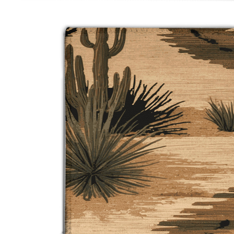 Tapis d'intérieur et d'extérieur brun Nature, Rectangulaire 2 pi x 3 pi