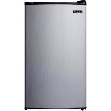 GE GDE03GLKLB Double Door Compact Refrigerator - 18.6 - 3.1 cu ft - Stainless Steel