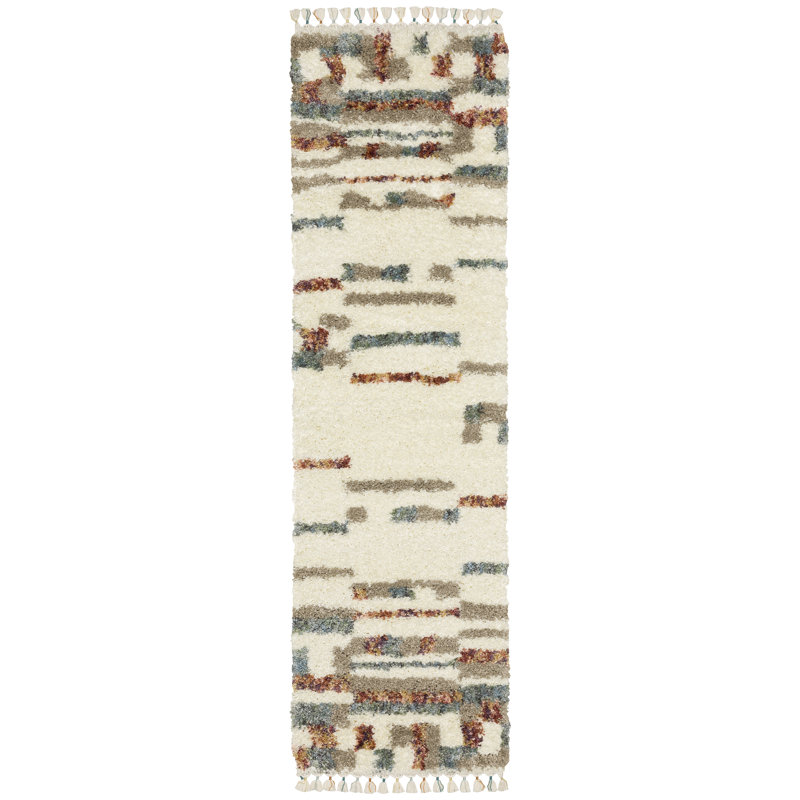 Performance Abstract Indoor Rug, Runner 2'3" x 7'6"