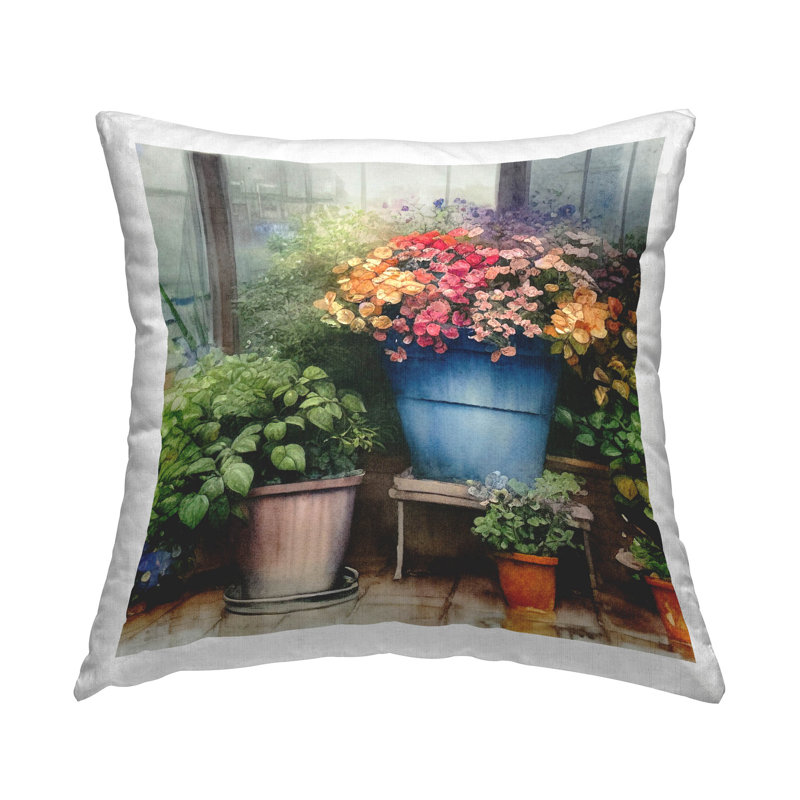 Polyester Throw Square Pillow Cover & Insert