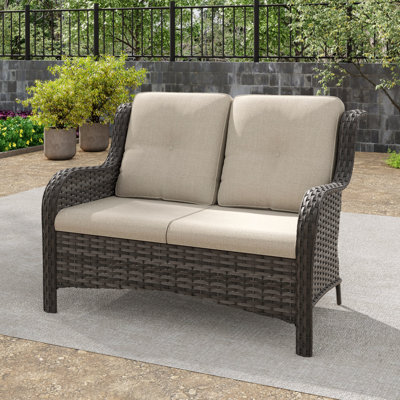 Causeuse d'extérieur Pe Wicker - Siège d'extérieur élégant et confortable
