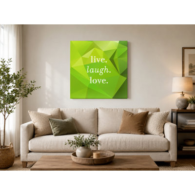 Live. Laugh. Love — Soft Watercolor Wash Canvas Wall Art