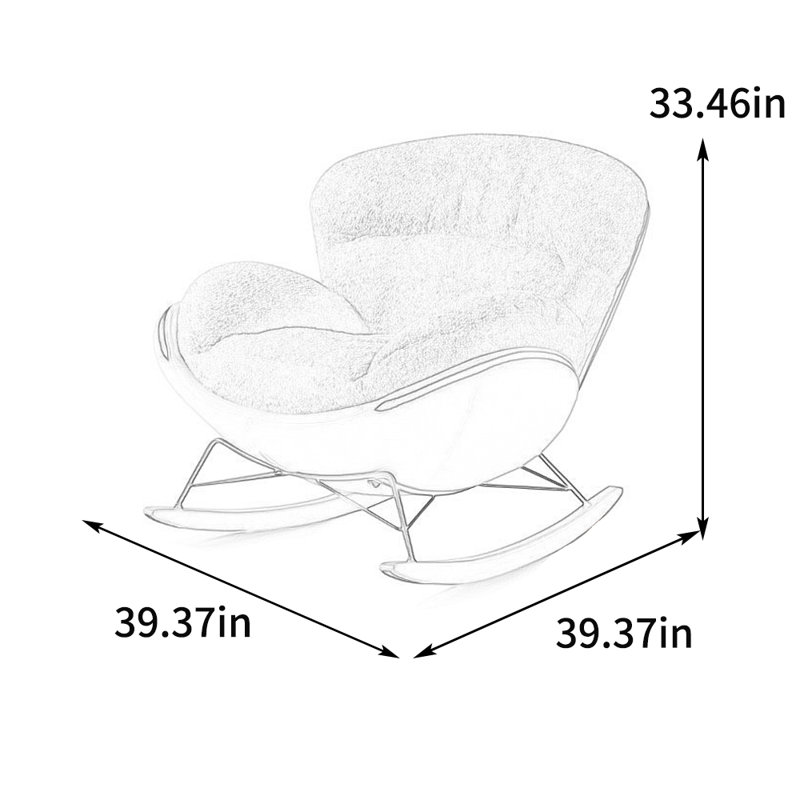 Chaise berçante ergonomique