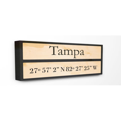«Tampa» par Daphne Polselli, reproduction d'art textuel sur toile