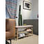 36''L Bamboo Shoe Bench with Cushioned Seat