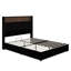 Lit pour grand lit avec port USB et veilleuse, lit plateforme à oreilles avec tablette de tête de lit, lit moelleux capitonné en velours-288760525-288760527