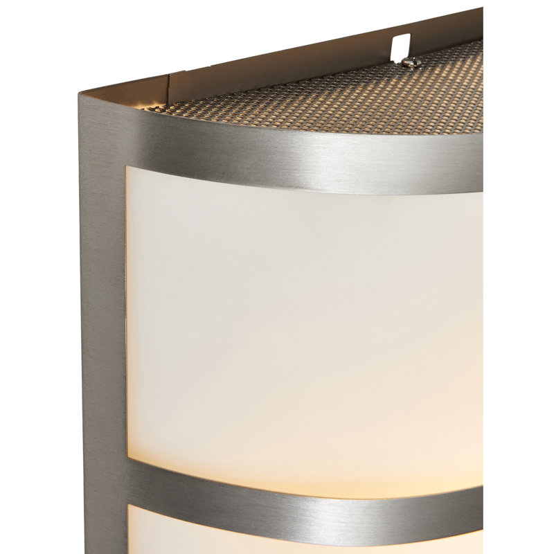 Plafonnier encastré 1 lumière Rogowski, Acier brossé, SLL
