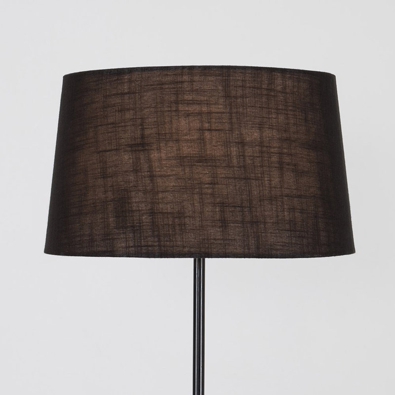 Bekbele 147cm Black Traditional Floor Lamp, Black, LED Bulb