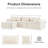 Boneless Modular Sectional Sofa, 3-Seat Sofa Sleeper For Living Room