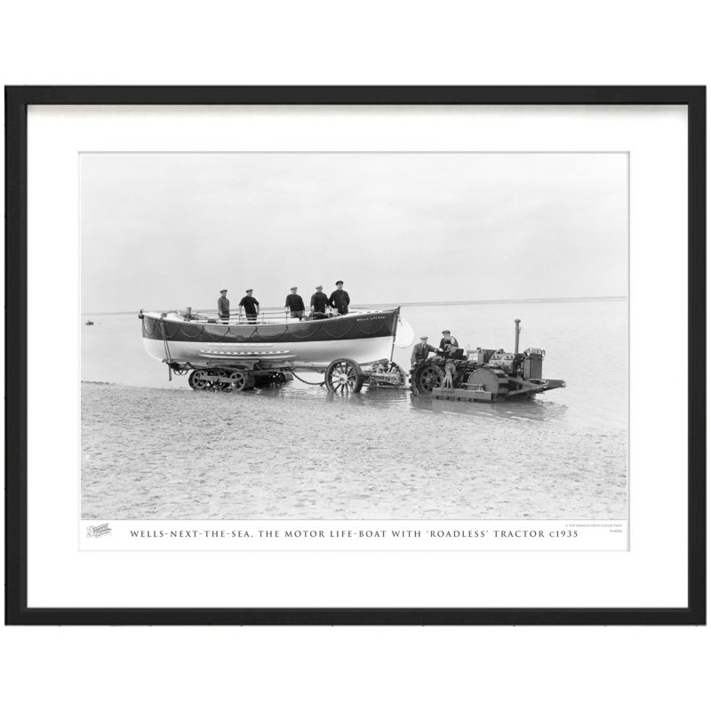 Wells-next-the-Sea, The Motor Life-Boat With 'Roadless' Tractor C1935 by Francis Frith - Single Picture Frame Print
