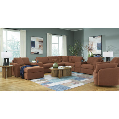 Modmax 3-Piece Sectional Sofa, 2-Piece Sectional Loveseat and Swivel Glider Recliner -  Hokku Designs, 959FCFDA43E842DA9F2AD4F339E87E56
