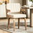 Modern Dining Chair With Wooden Armrests - Pu Leather Upholstered Side Chair For Kitchen & Dining Room-447999985-442372192