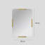 Miroir décoratif élégant, finition dorée, 19,7 po x 27,6 po | Structure 100% métal, épaisseur: 0,7 pouce | Design moderne parfait pour la décoration intérieure et les murs décoratifs, élégant et durable | Rehaussez l'esthétique de n'importe quelle pièce