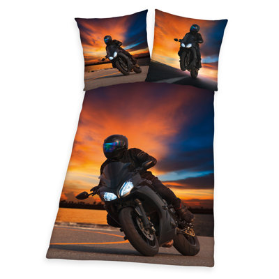 Motorcycle Duvet Cover Set