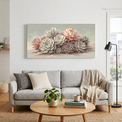 «Succulent Garden», reproduction d'art sur toile, ensemble de 1