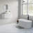 59'' x 30'' Freestanding Soaking Acrylic Bathtub with Overflow, Fluted Design-101890873