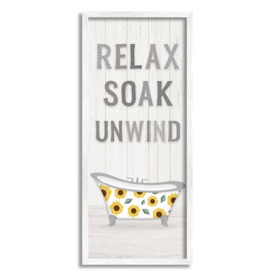 «Relax Soak Unwind Bathroom» par Natalie Carpentieri