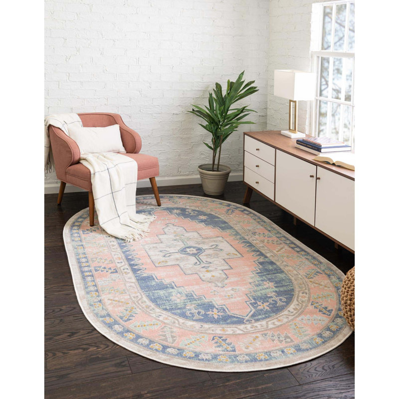 Shauntrelle Oriental Indoor Rug, Oval 8' x 10'