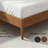 Spindle Platform King Bed With 46.5" Tall Headboard, Bohemian Bed Frame With Wooden Slats And Metal Support, Mid-Century Modern Style,No Box Spring Needed-255645604-255645627