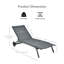 Ensemble de chaises longues inclinables 65 po Jesley