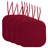 Honeycomb Memory Foam Non-Slip 16" x 16" Chair Cushion Pad with Ties-594513201-656944978