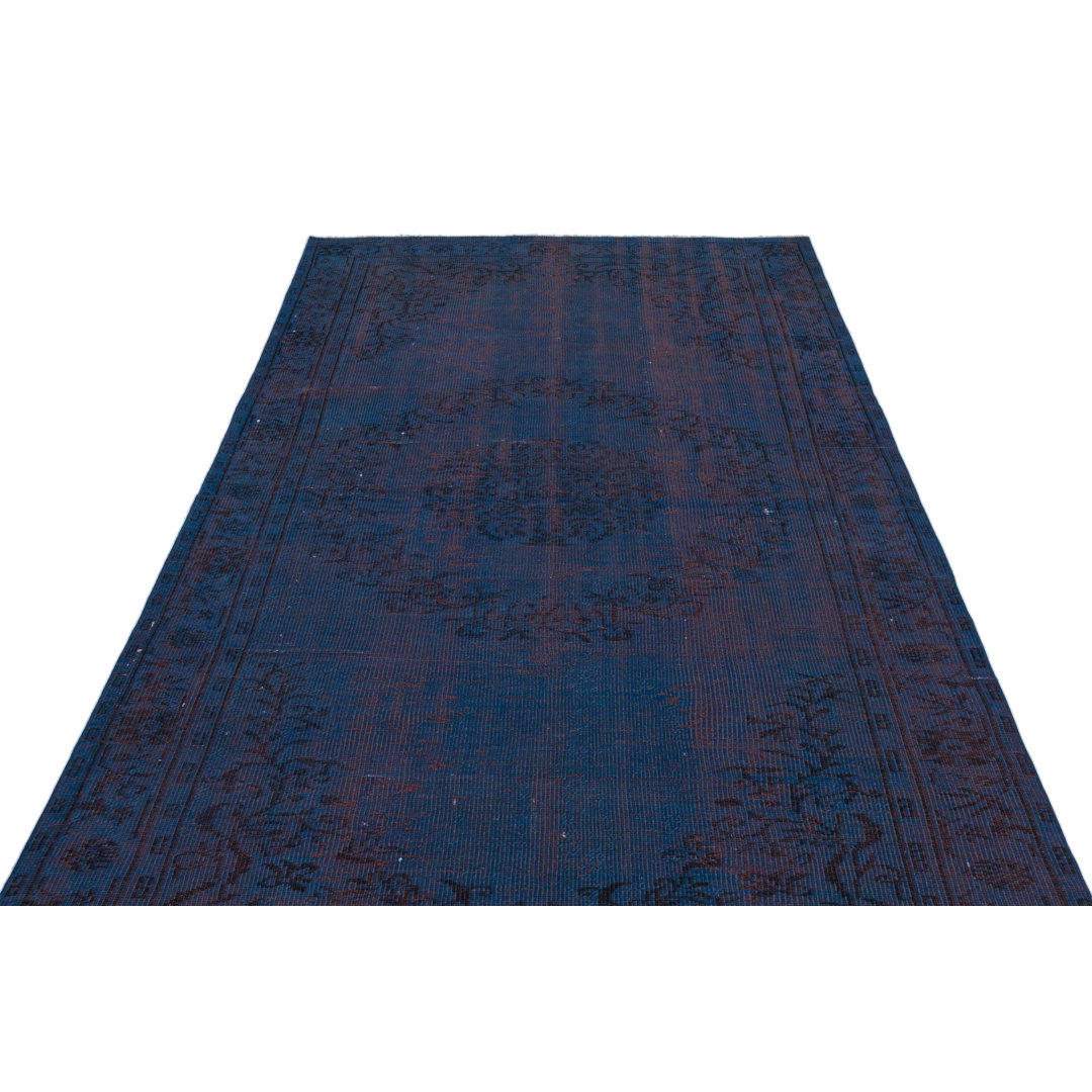 Atina Blue Vintage Wool Handmade Area Rug
