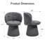 Chaise pivotante rembourrée avec dossier-118017933