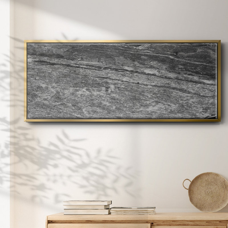 Found Textures VIII- Framed Canvas, 12" H x 30" W