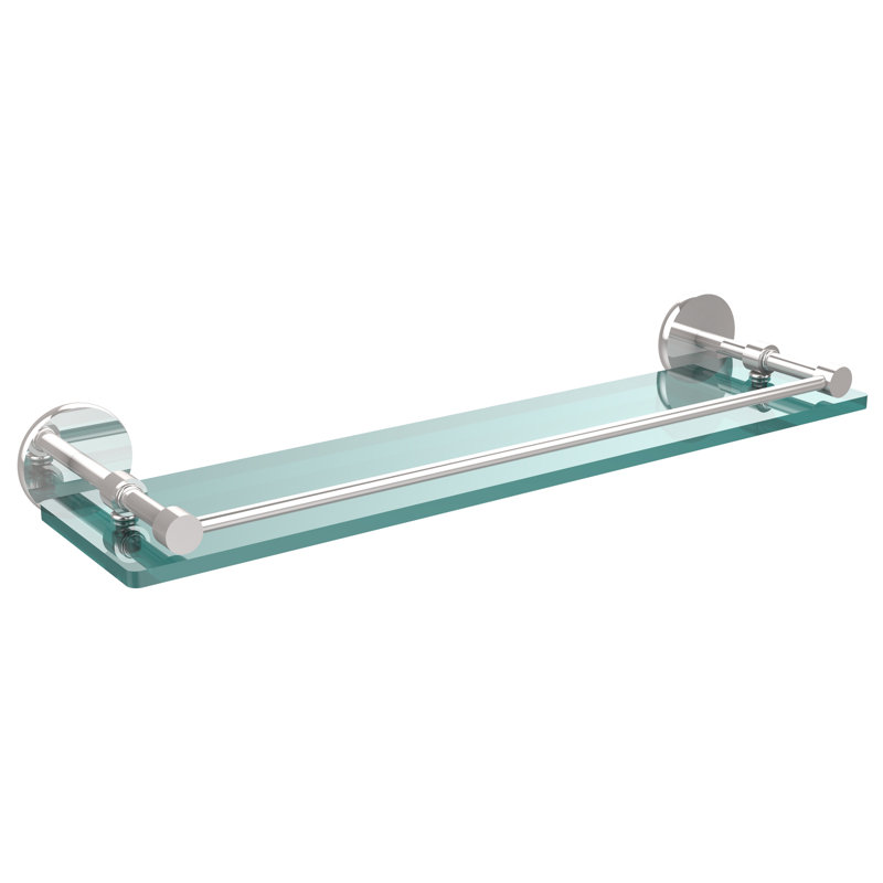 Étagère de support Dalston, Chrome poli, 3" H x 22" W x 5" D