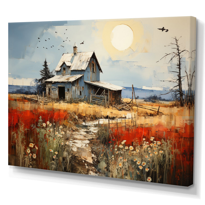 Collage Martella Farmhouse - impression, H 16 po x l 32 po x P 1 po, Toile tendue