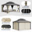 Pavillon de jardin permanent en métal P 12 pi Florence-86445625