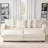 101.6" Upholstered Modular Sectional Sofa Bed Cloud Couch With Deep Seat For Living Room, 2 Seats + 2 Ottomans-1362375304-1361736793