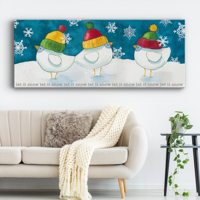 " Merry Snowmen ", 8" H x 20" W x 1.5" D