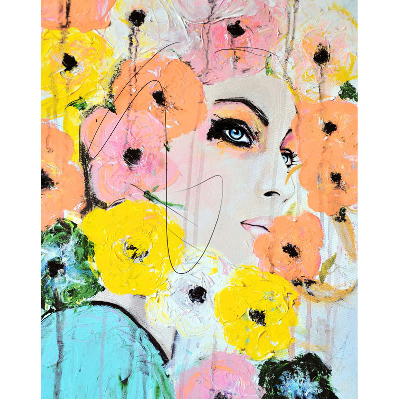 «Collide» par Leigh Viner, reproduction sur toile tendue, H 40 po x l 31 po x P 2 po