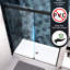 Porte de douche coulissante à dérivation, verre trempé transparent de 5/16 po, noir mat, Nano facile à nettoyer, fuite, finition noire d'installation, collision, poignée en acier inoxydable
