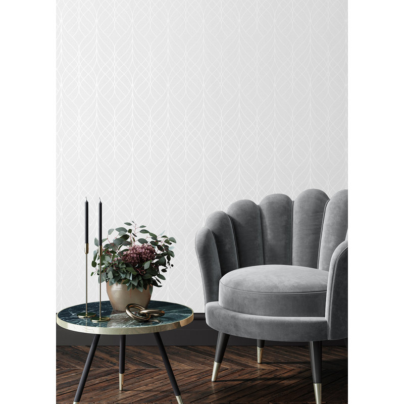 Rouleau de papier peint L 33 pi x l 20,9 po, Blanc cassé