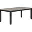-Inspiré 5 salle à manger en gris et noir, table rectangulaire, 4 chaises rembourrées à dossier solide pour la table s'étend de 60 à 78 pouces, pièce
