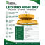 Projecteur DEL industriel E2 Lighting UFO avec batterie de secours de 20 W, autonomie de 90 minutes, puissance sélectionnable 80 W/100 W/120 W, 3 températures de couleur, vendu à l'unité.