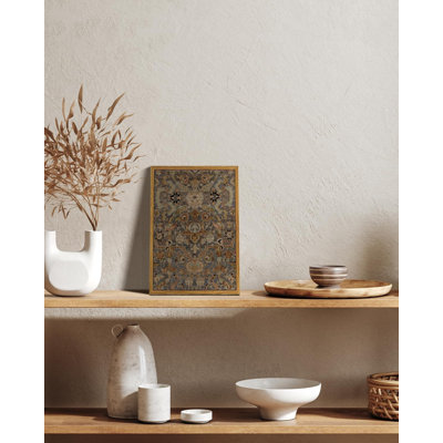 Framed Wall Art for Living Room, Vintage Mirror Flower Canvas Wall Art Bedroom Flowers Kitchen Wall Decor Gifts for Mom, Aesthetic Wall Decor for Bedroom Office, Size A4 (21x29 cm) 1 Piece Closed Corner Frame Wall Art on Canvas
