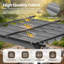 3m x 3m Metal Pergola with Retractable Roof-111057970-111057971