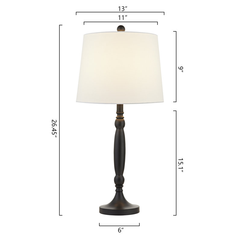 Matte Traditional Floor & Table Lamp Set