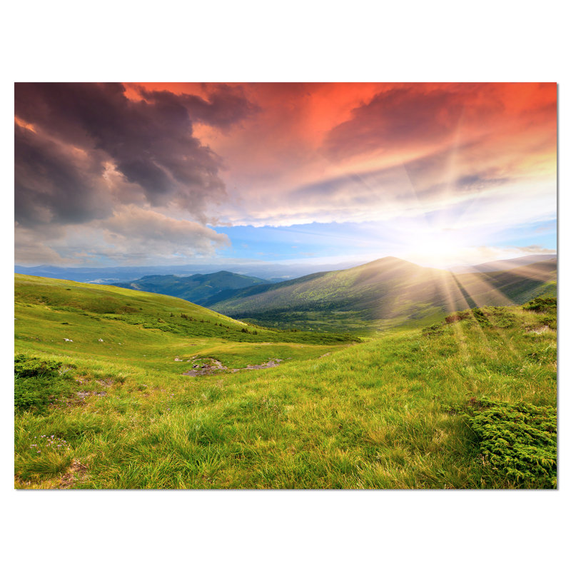 «Green Summer in Car Pathians», impression sur toile tendue, H 8 po x l 12 po x P 1 po