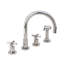East Linear Double Handle Kitchen Faucet with Side Spray-924694706-809747697