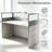 Rectangle 2 Person Office Cubicle Desk & Cubicle Workstation  With File Cabinets