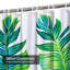 Feuilles de bananier à motif de feuilles tropicales blanches de style rétro avec 12 crochets-456739400