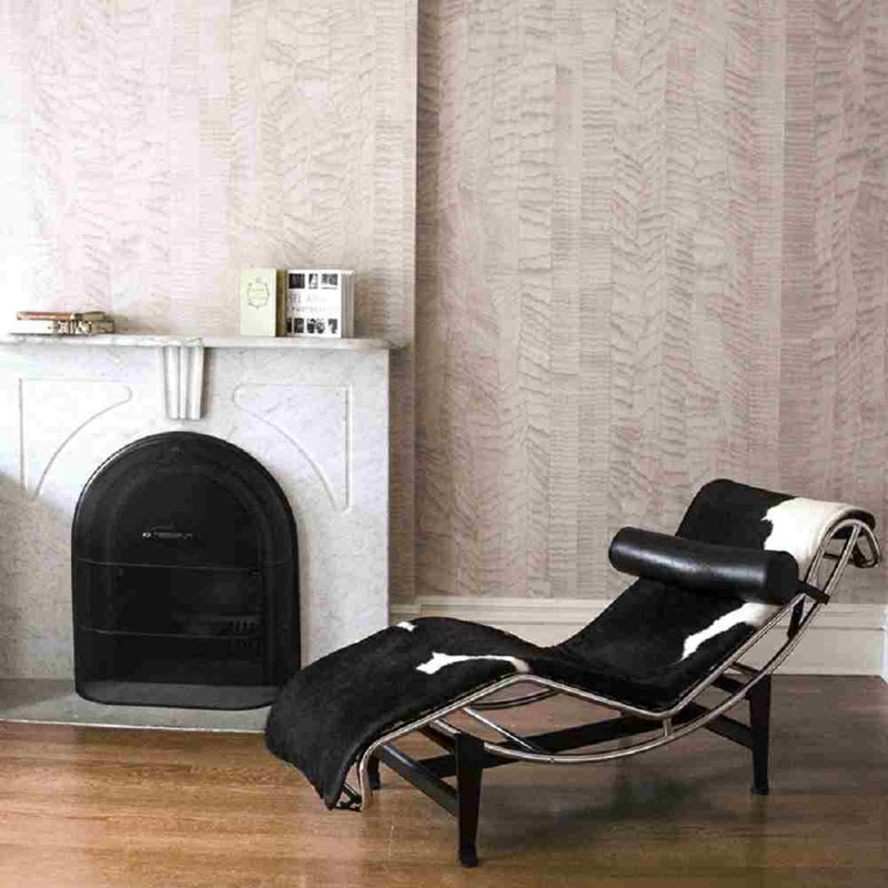 Óneiro Abstract Wallpaper, 26" W x 108" L, Gray Pink/Mauve