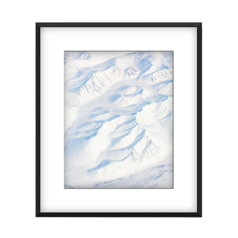 Sucre Print by Francis Augustine, 27" H x 18" W x 0.8" D, Black Framed Paper, White