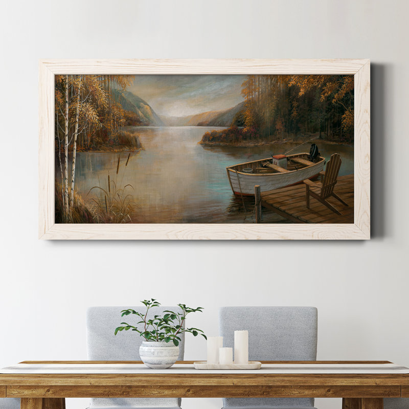 Peaceful Serenity - peinture sur toile encadrée, Blanc